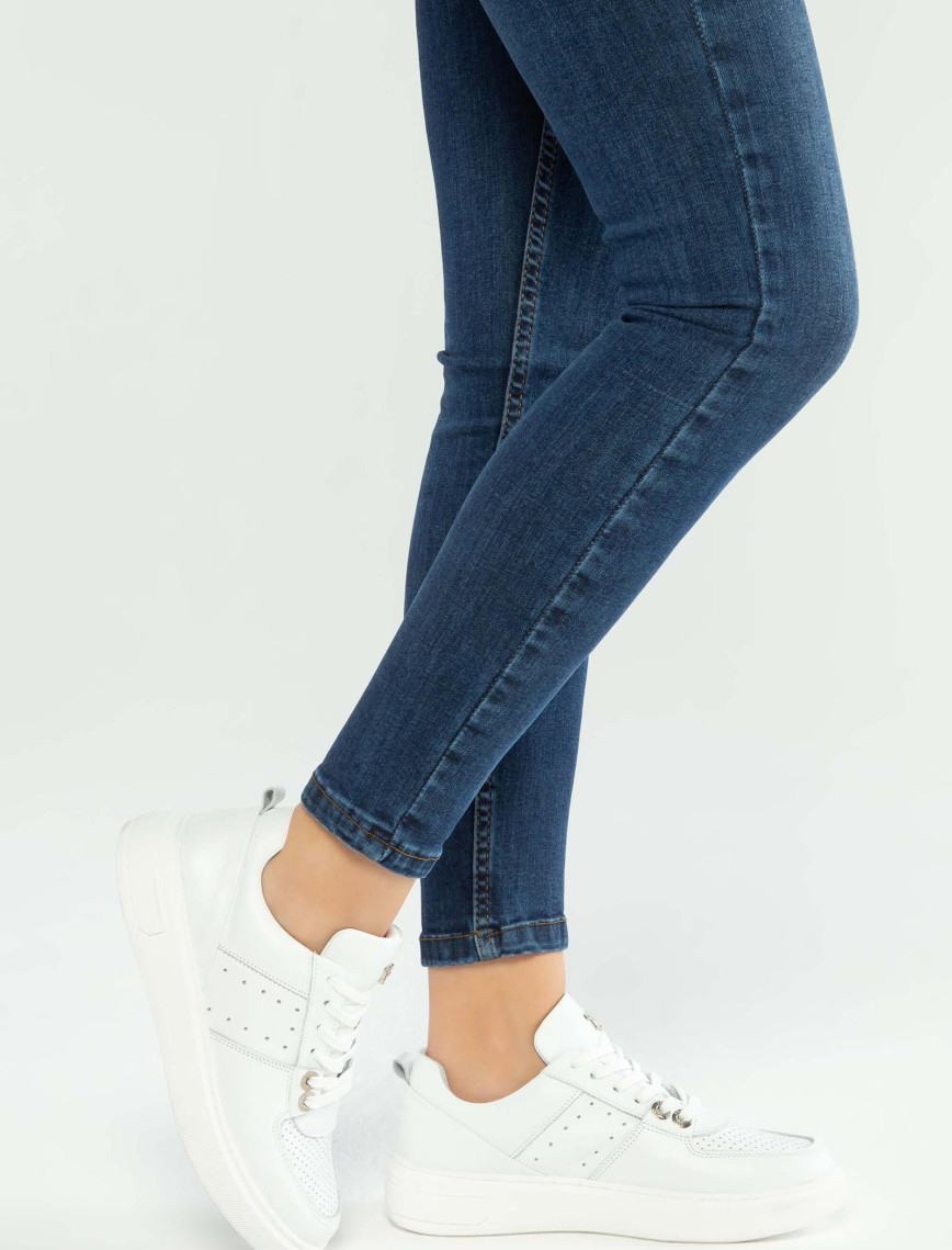 Tamer Tanca Kadın Hakiki Deri Siyah Deri Sneakers & Spor Ayakkabı