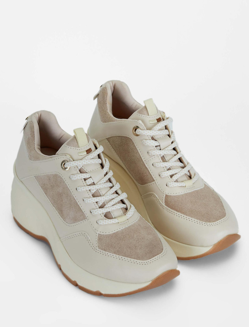 Tamer Tanca Kadın Vegan Bej Sneakers & Spor Ayakkabı