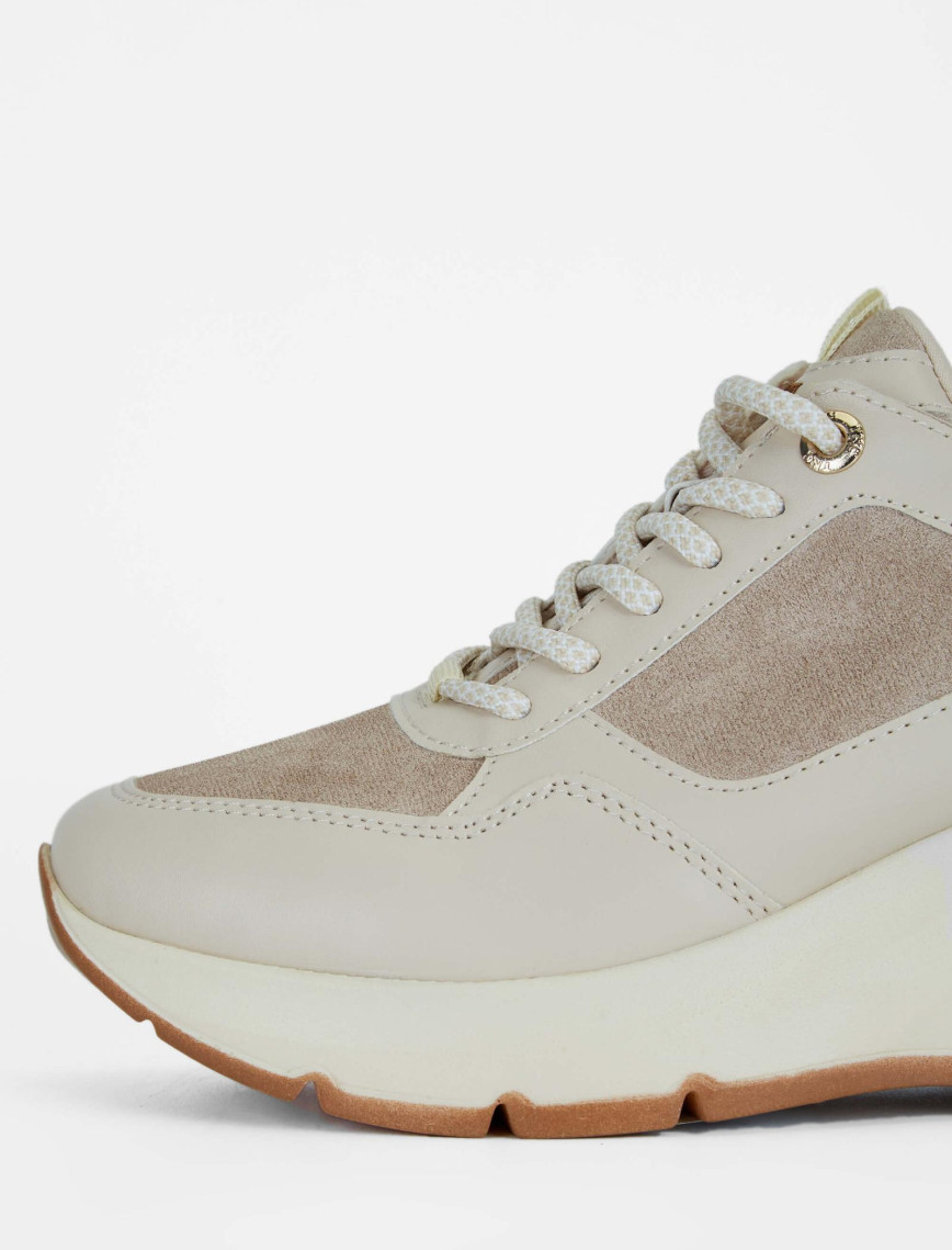 Tamer Tanca Kadın Vegan Bej Sneakers & Spor Ayakkabı