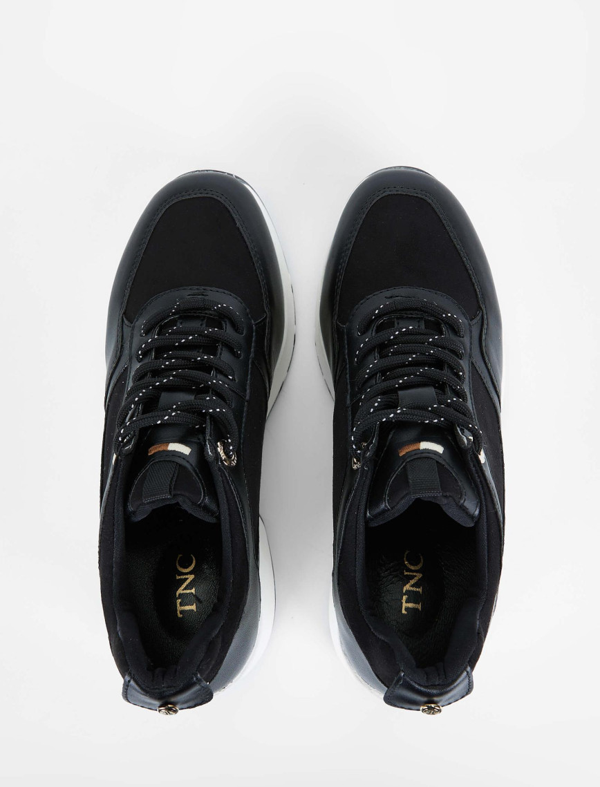 Tamer Tanca Kadın Vegan Siyah Sneakers & Spor Ayakkabı