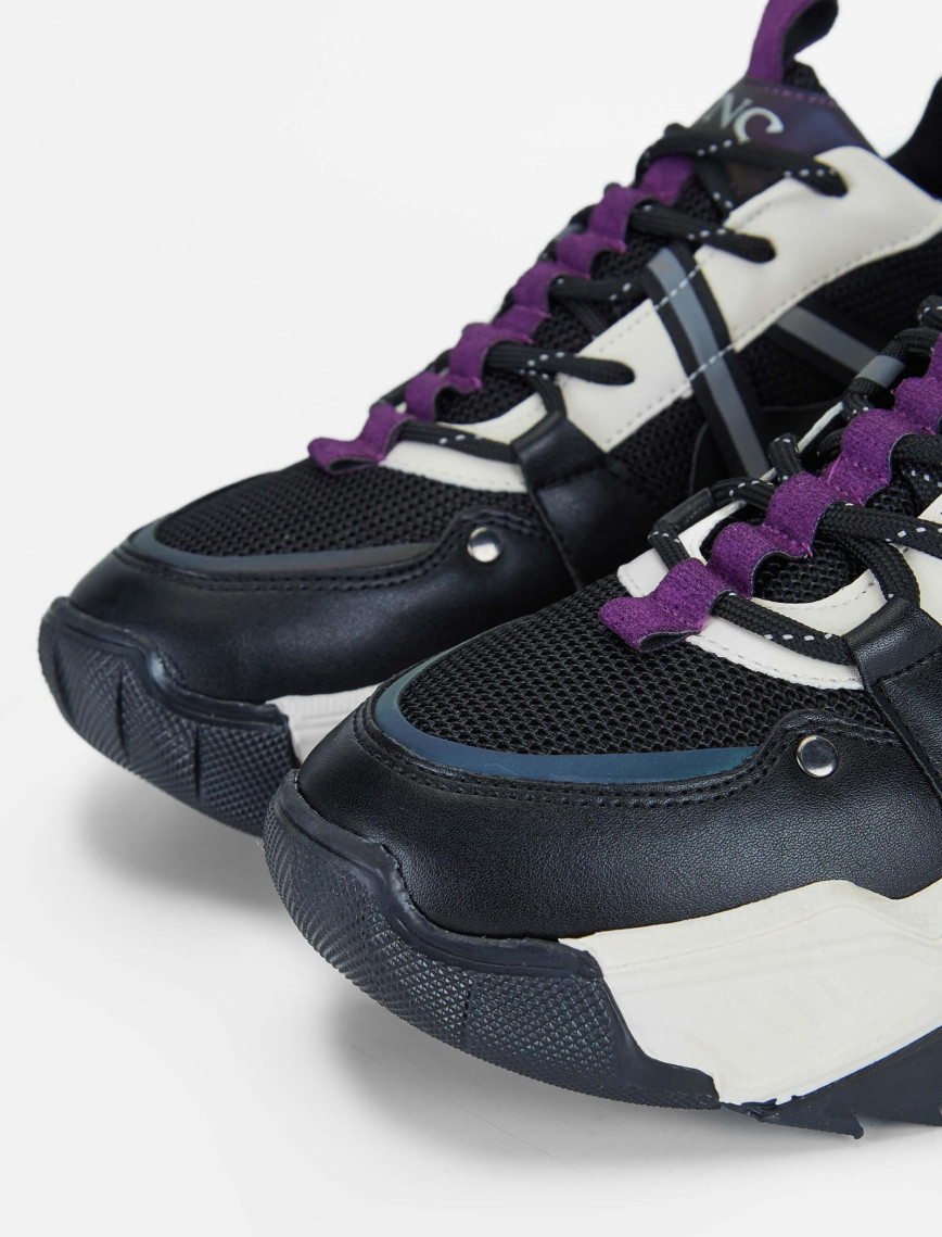 Tamer Tanca Kadın Vegan Siyah Sneakers & Spor Ayakkabı