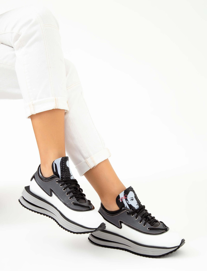 Tamer Tanca Kadın Hakiki Deri Beyaz Sneakers & Spor Ayakkabı Tamer Tanca Kadın Hakiki Deri Beyaz Sneakers & Spor Ayakkabı