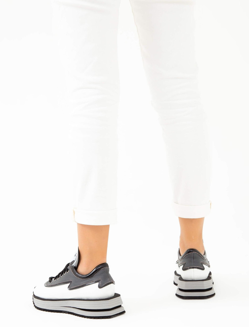 Tamer Tanca Kadın Hakiki Deri Beyaz Sneakers & Spor Ayakkabı Tamer Tanca Kadın Hakiki Deri Beyaz Sneakers & Spor Ayakkabı