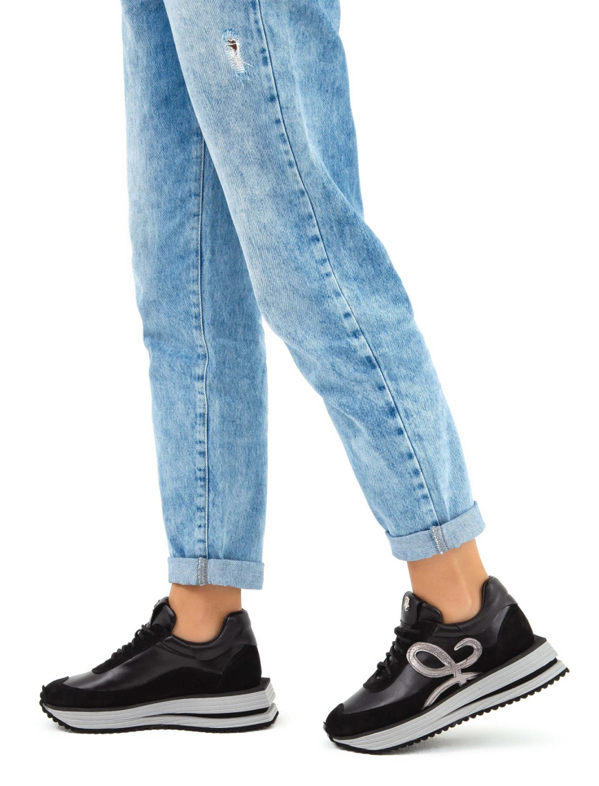 Tamer Tanca Kadın Hakiki Deri Siyah Sneakers & Spor Ayakkabı Tamer Tanca Kadın Hakiki Deri Siyah Sneakers & Spor Ayakkabı