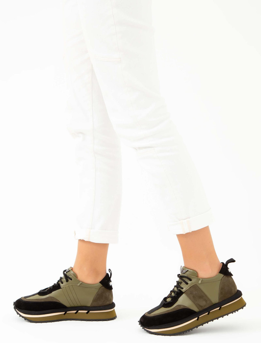 Tamer Tanca Kadın Hakiki Deri Yeşil Sneakers & Spor Ayakkabı