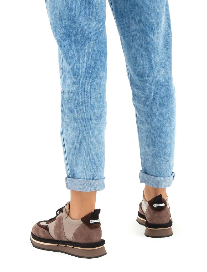 Tamer Tanca Kadın Hakiki Deri Vizon Sneakers & Spor Ayakkabı