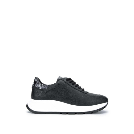 Tamer Tanca Kadın Hakiki Deri Siyah Sneakers & Spor Ayakkabı