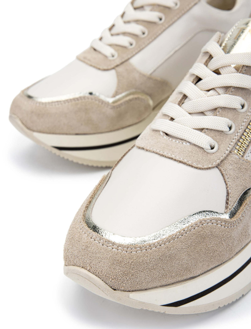 Tamer Tanca Kadın Hakiki Deri Bej Sneakers & Spor Ayakkabı