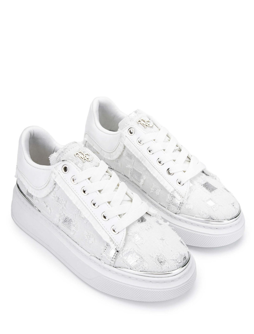 Tamer Tanca Kadın Tekstil Beyaz/Lame Sneakers & Spor Ayakkabı Tamer Tanca Kadın Tekstil Beyaz/Lame Sneakers & Spor Ayakkabı