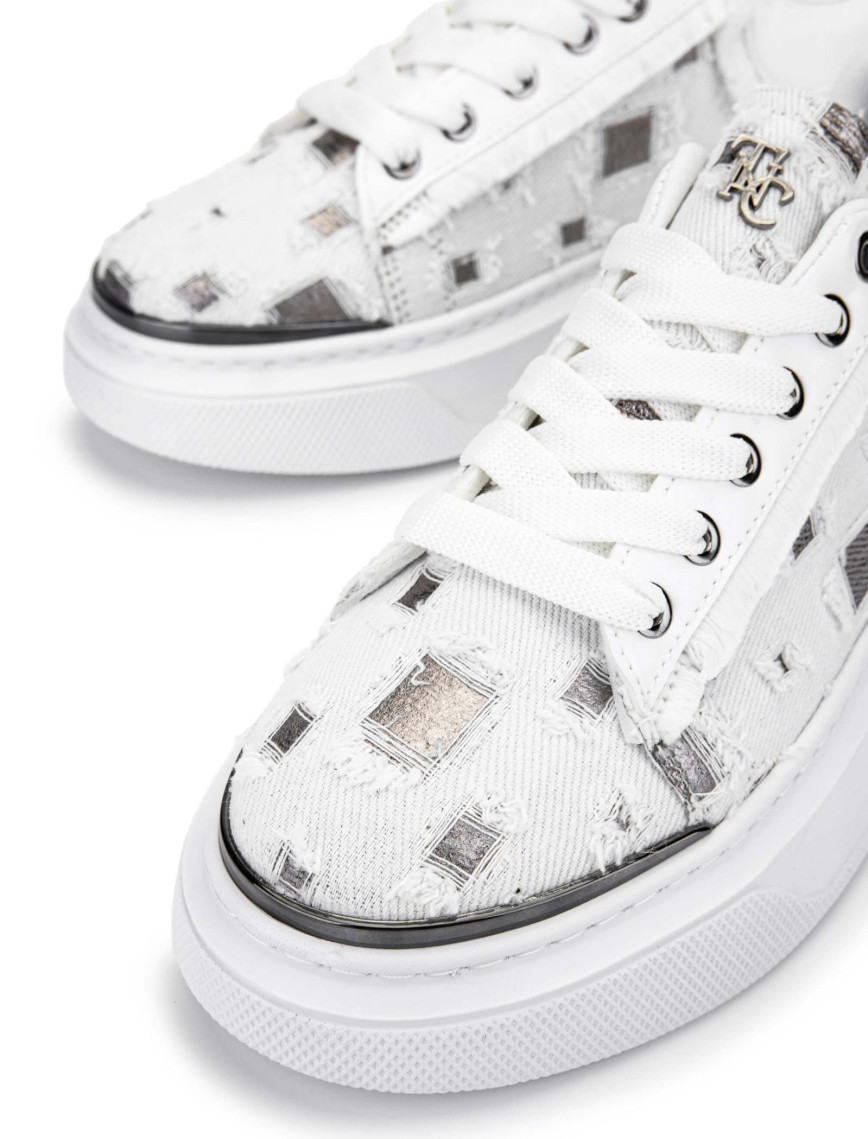 Tamer Tanca Kadın Tekstil Beyaz/Siyah Sneakers & Spor Ayakkabı Tamer Tanca Kadın Tekstil Beyaz/Siyah Sneakers & Spor Ayakkabı