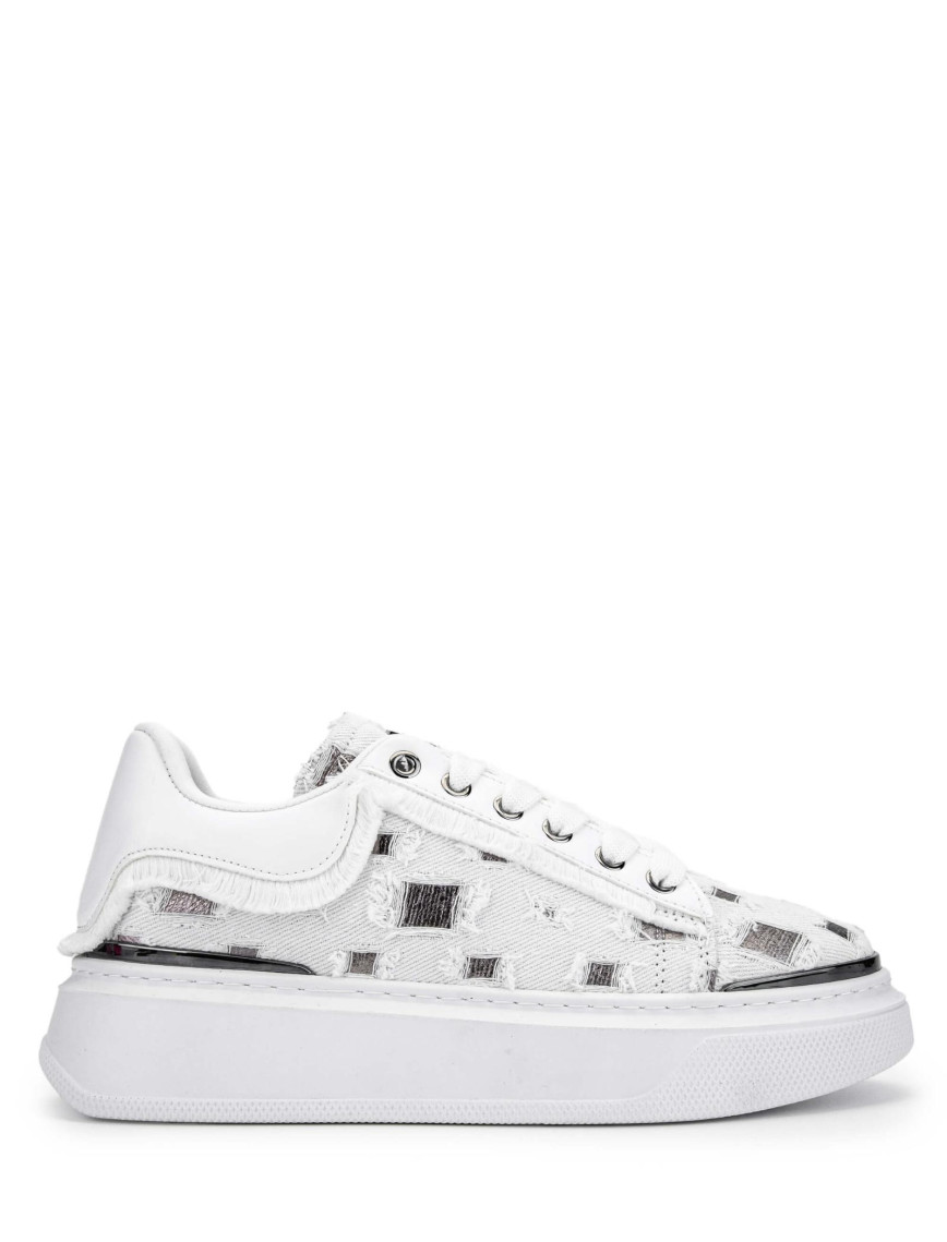 Tamer Tanca Kadın Tekstil Beyaz/Siyah Sneakers & Spor Ayakkabı Tamer Tanca Kadın Tekstil Beyaz/Siyah Sneakers & Spor Ayakkabı