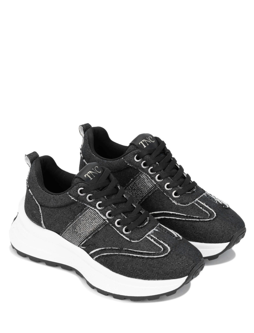 Tamer Tanca Kadın Tekstil Siyah Sneakers & Spor Ayakkabı