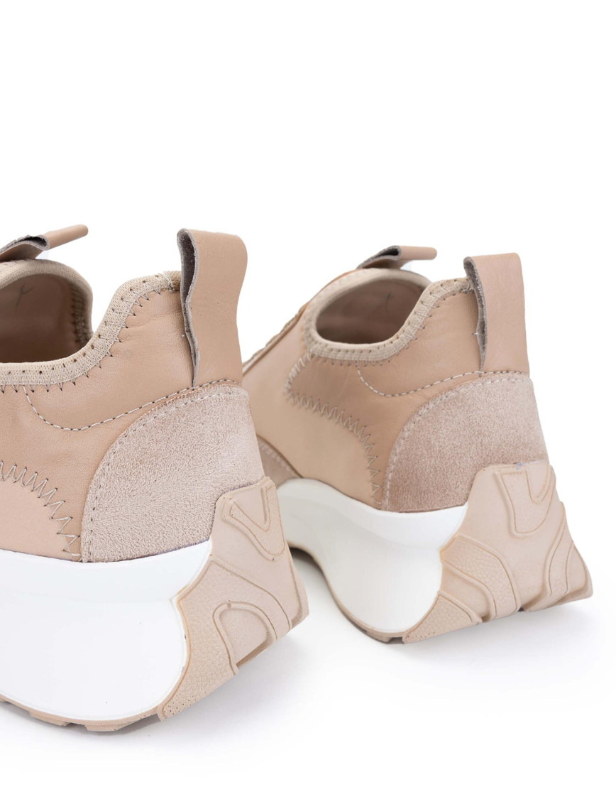 Tamer Tanca Kadın Vegan Bej Sneakers & Spor Ayakkabı