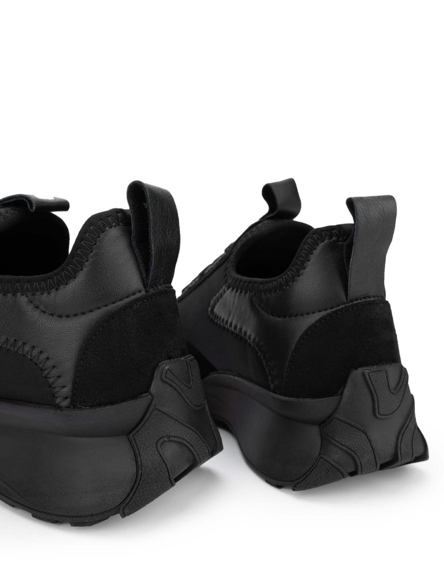 Tamer Tanca Kadın Vegan Siyah Sneakers & Spor Ayakkabı