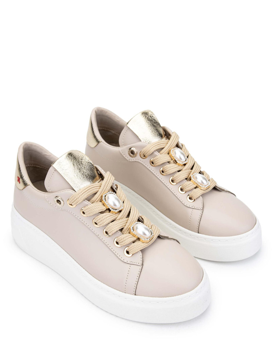 Tamer Tanca Kadın Vegan Bej Sneakers & Spor Ayakkabı