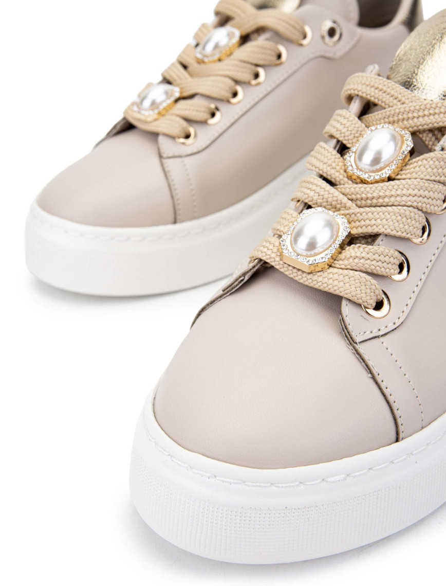 Tamer Tanca Kadın Vegan Bej Sneakers & Spor Ayakkabı