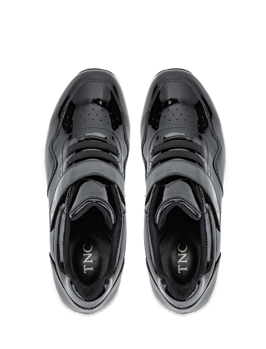 Tamer Tanca Kadın Hakiki Deri Siyah Rugan Sneakers & Spor Ayakkabı Tamer Tanca Kadın Hakiki Deri Siyah Rugan Sneakers & Spor Ayakkabı