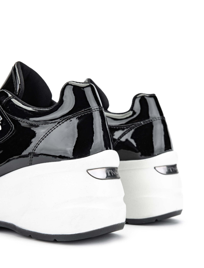 Tamer Tanca Kadın Hakiki Deri Siyah Rugan Sneakers & Spor Ayakkabı Tamer Tanca Kadın Hakiki Deri Siyah Rugan Sneakers & Spor Ayakkabı