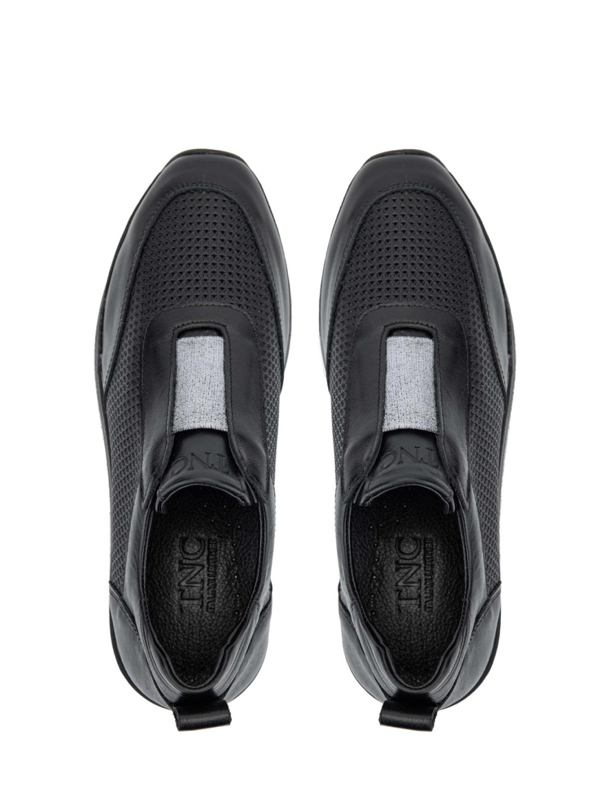 Tamer Tanca Kadın Hakiki Deri Siyah Deri Sneakers & Spor Ayakkabı