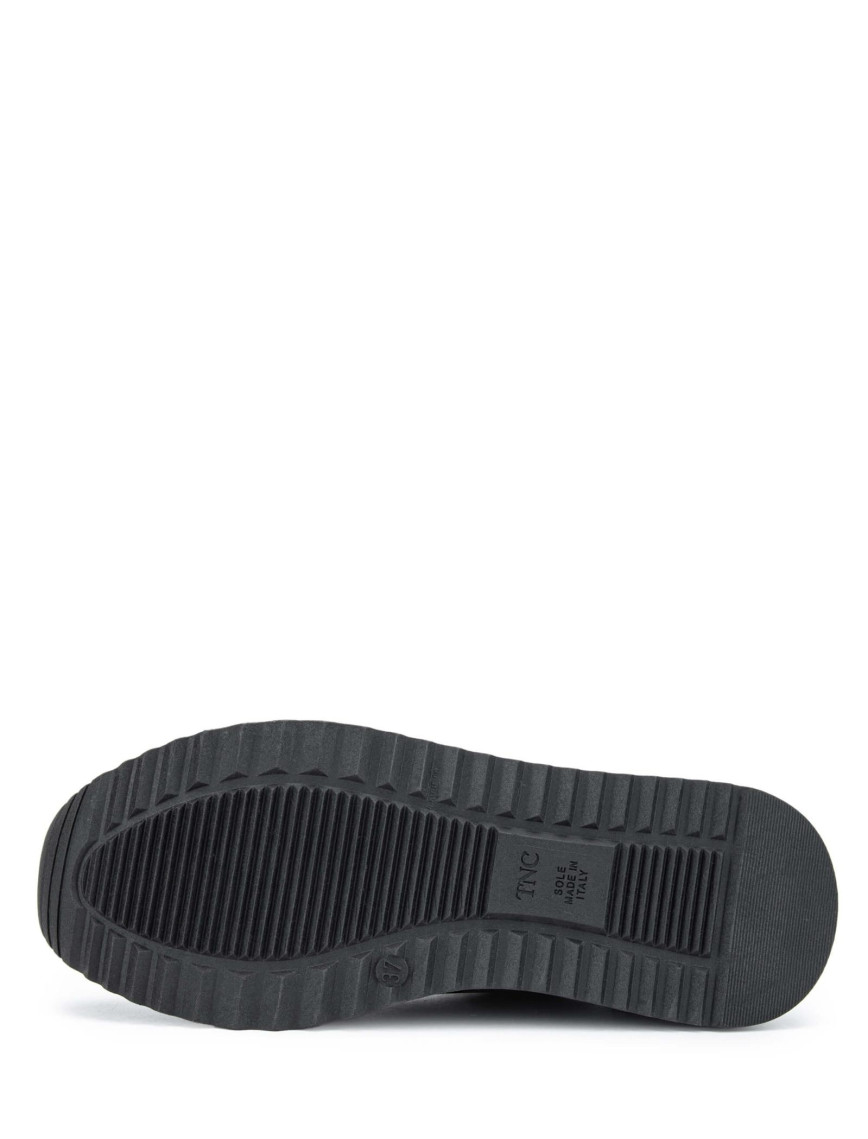 Tamer Tanca Kadın Hakiki Deri Siyah Deri Sneakers & Spor Ayakkabı