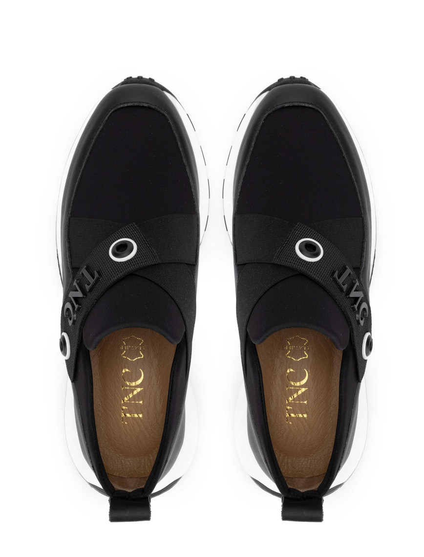 Tamer Tanca Kadın Deri Hasır Siyah Sneakers & Spor Ayakkabı