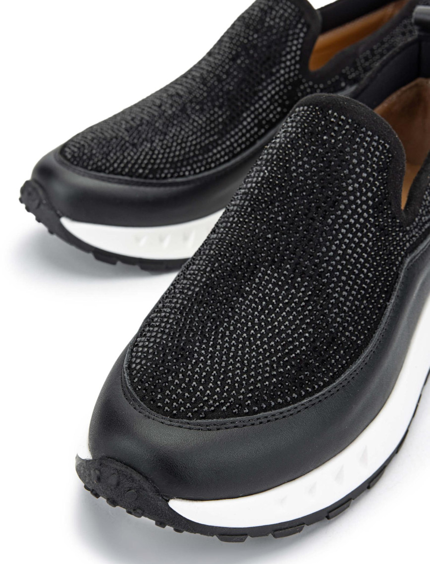 Tamer Tanca Kadın Hakiki Deri Siyah Sneakers & Spor Ayakkabı