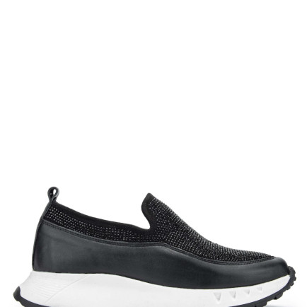 Tamer Tanca Kadın Hakiki Deri Siyah Sneakers & Spor Ayakkabı