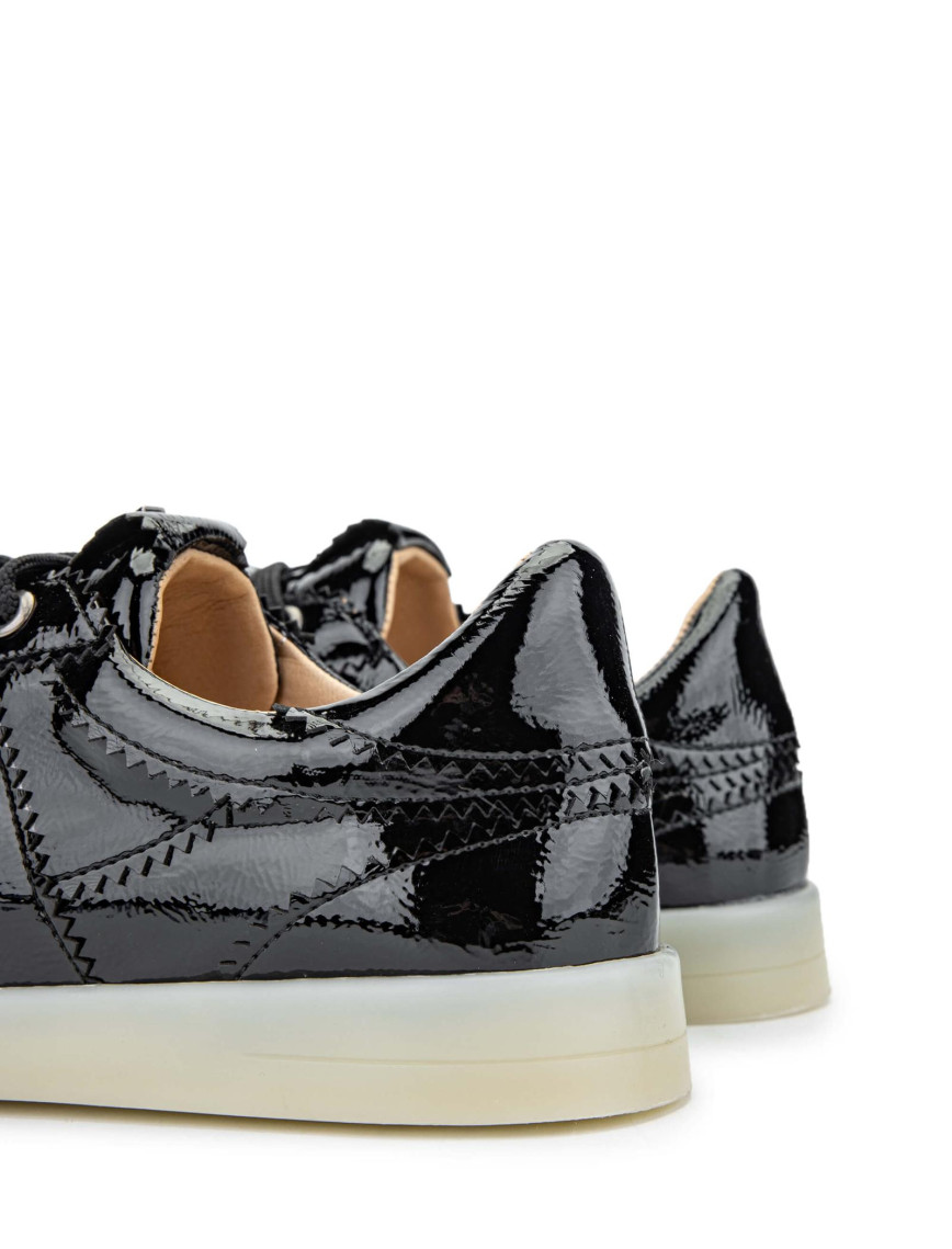 Tamer Tanca Kadın Hakiki Deri Siyah Rugan Sneakers & Spor Ayakkabı Tamer Tanca Kadın Hakiki Deri Siyah Rugan Sneakers & Spor Ayakkabı