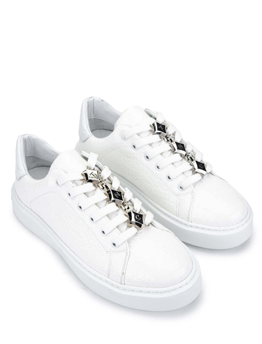 Tamer Tanca Kadın Hakiki Deri Beyaz Sneakers & Spor Ayakkabı Tamer Tanca Kadın Hakiki Deri Beyaz Sneakers & Spor Ayakkabı