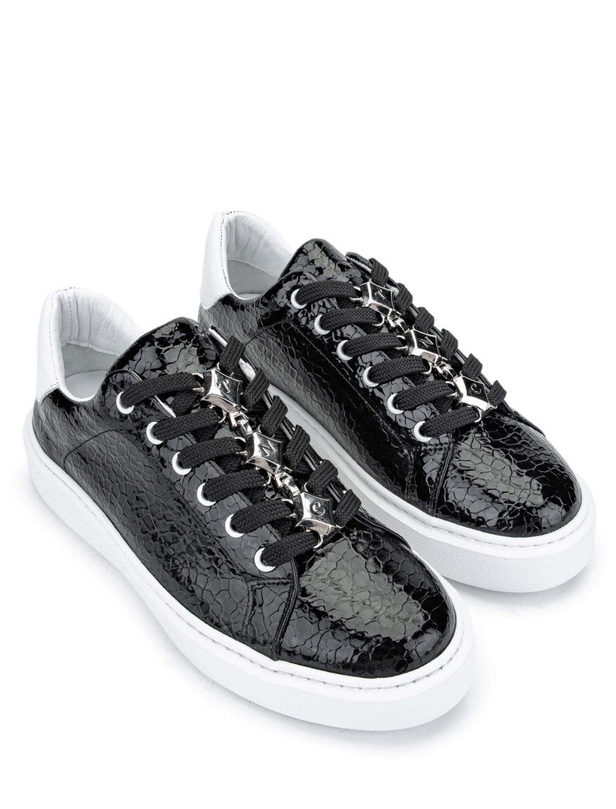 Tamer Tanca Kadın Hakiki Deri Siyah Sneakers & Spor Ayakkabı Tamer Tanca Kadın Hakiki Deri Siyah Sneakers & Spor Ayakkabı