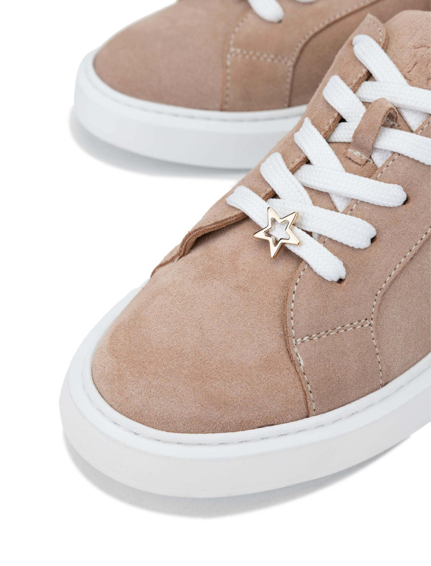 Tamer Tanca Kadın Hakiki Deri Pudra Süet Sneakers & Spor Ayakkabı