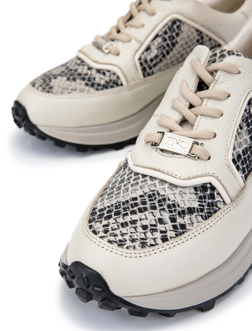 Tamer Tanca Kadın Hakiki Deri Bej Sneakers & Spor Ayakkabı Tamer Tanca Kadın Hakiki Deri Bej Sneakers & Spor Ayakkabı