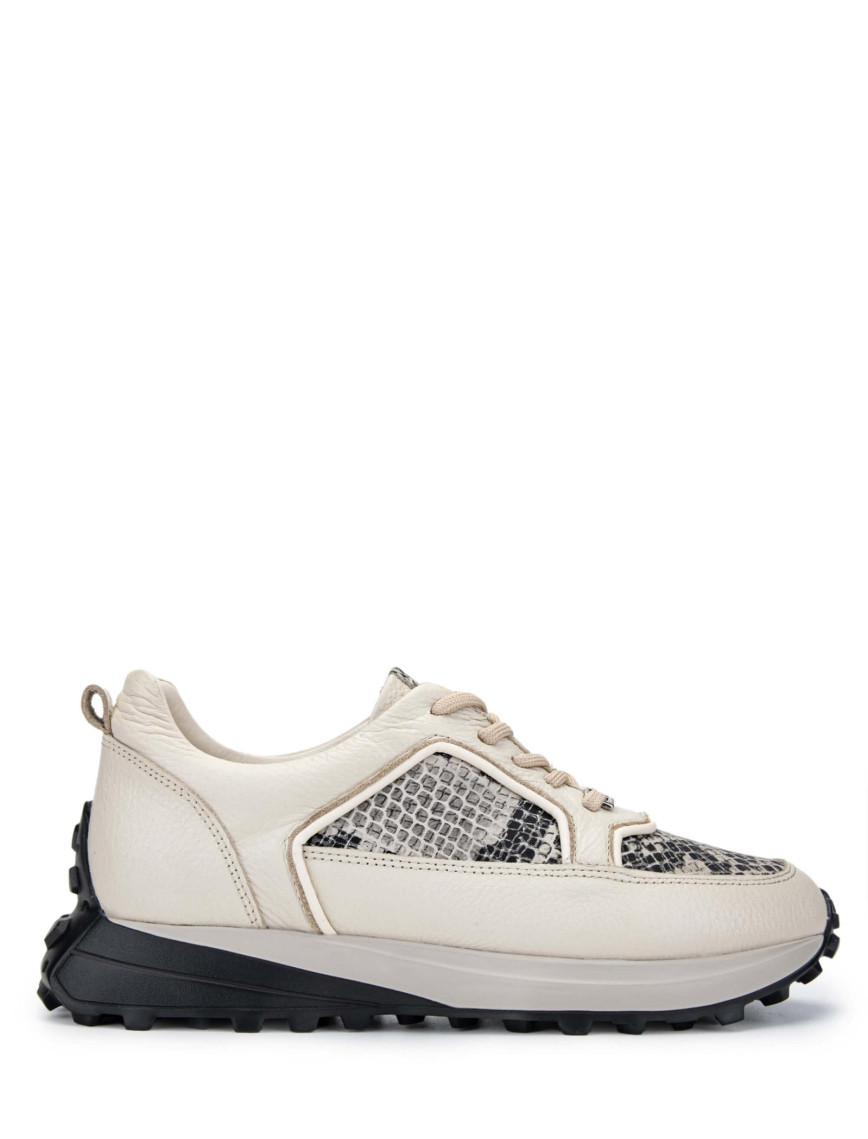 Tamer Tanca Kadın Hakiki Deri Bej Sneakers & Spor Ayakkabı Tamer Tanca Kadın Hakiki Deri Bej Sneakers & Spor Ayakkabı