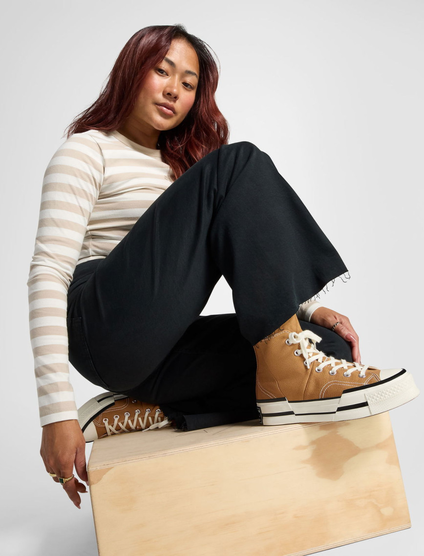 Converse Chuck 70 Plus Unisex Kahverengi Platform Sneaker Converse Chuck 70 Plus Unisex Kahverengi Platform Sneaker
