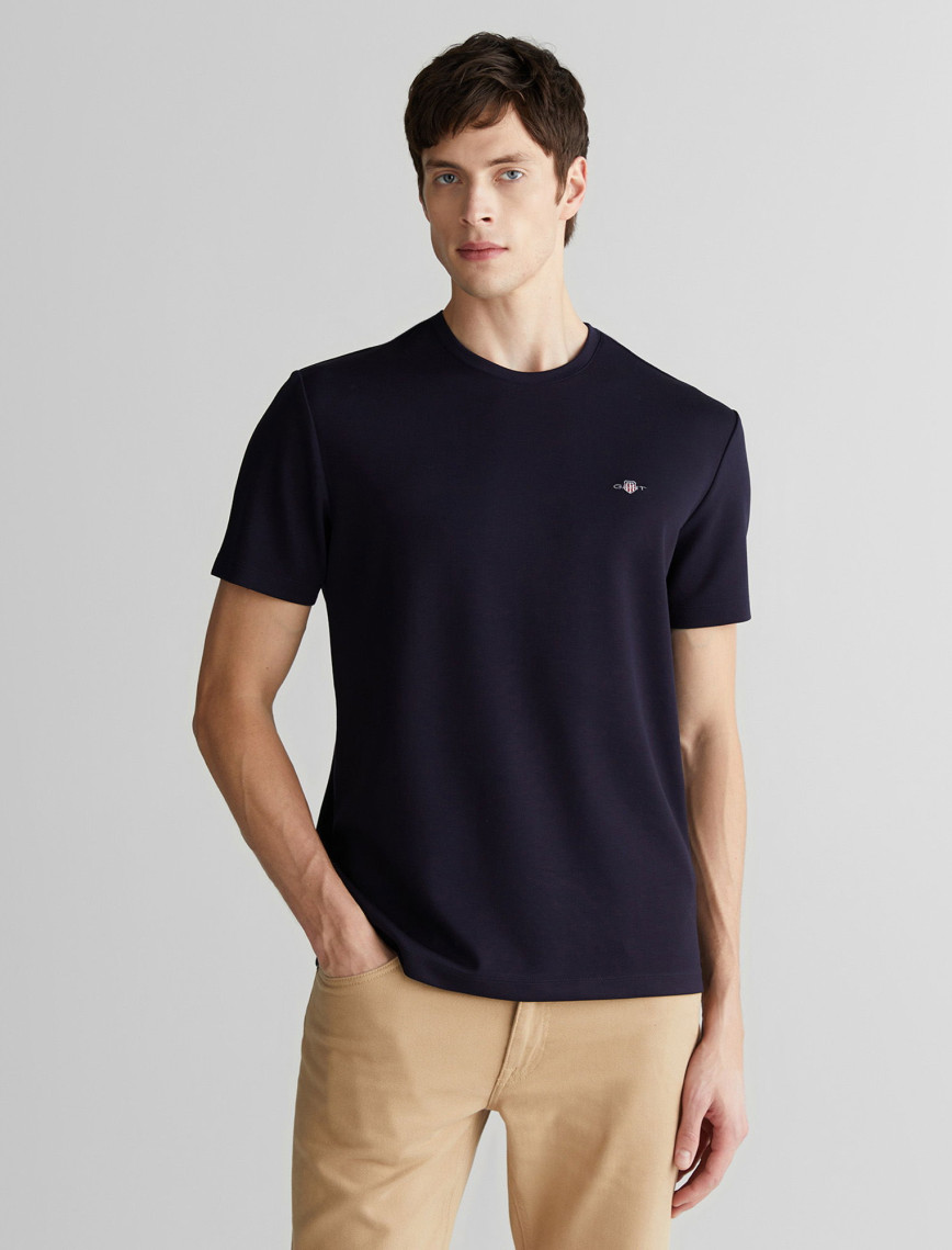 GANT Erkek Lacivert Relaxed Fit Bisiklet Yaka T-Shirt GANT Erkek Lacivert Relaxed Fit Bisiklet Yaka T-Shirt