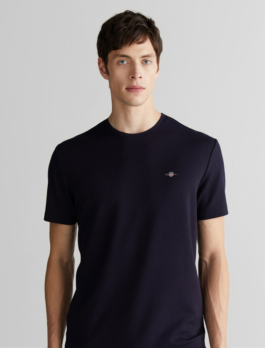GANT Erkek Lacivert Relaxed Fit Bisiklet Yaka T-Shirt GANT Erkek Lacivert Relaxed Fit Bisiklet Yaka T-Shirt