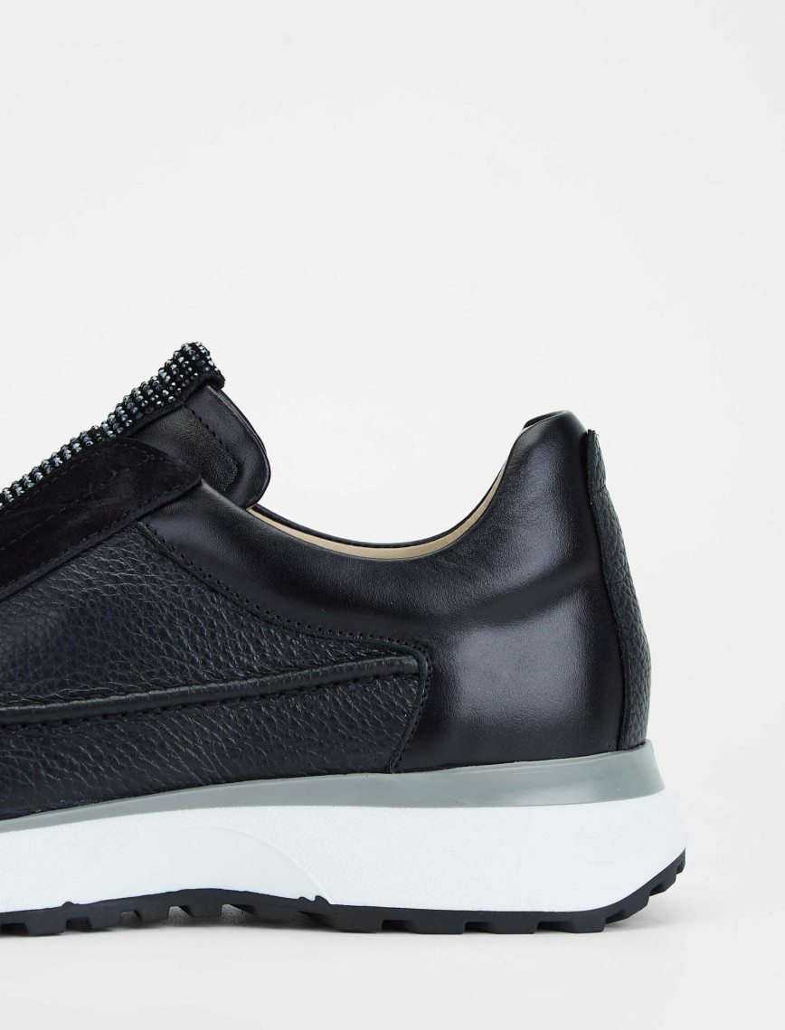 Tamer Tanca Kadın Hakiki Deri Siyah Deri Casual Ayakkabı Tamer Tanca Kadın Hakiki Deri Siyah Deri Casual Ayakkabı