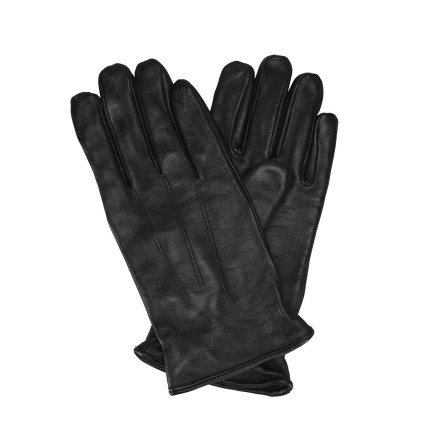 Vespera Siyah Erkek Lastikli Deri Eldiven