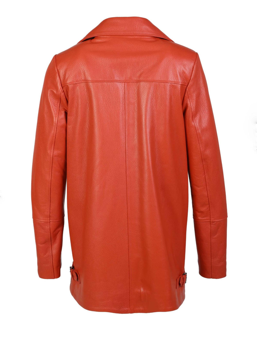 Tamer Tanca Kadın Hakiki Deri Narçiçeği Deri Mont