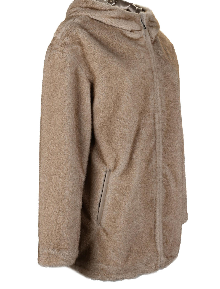 Tamer Tanca Kadın Peluş Vizon Kumaş Mont Deri Mont Tamer Tanca Kadın Peluş Vizon Kumaş Mont Deri Mont