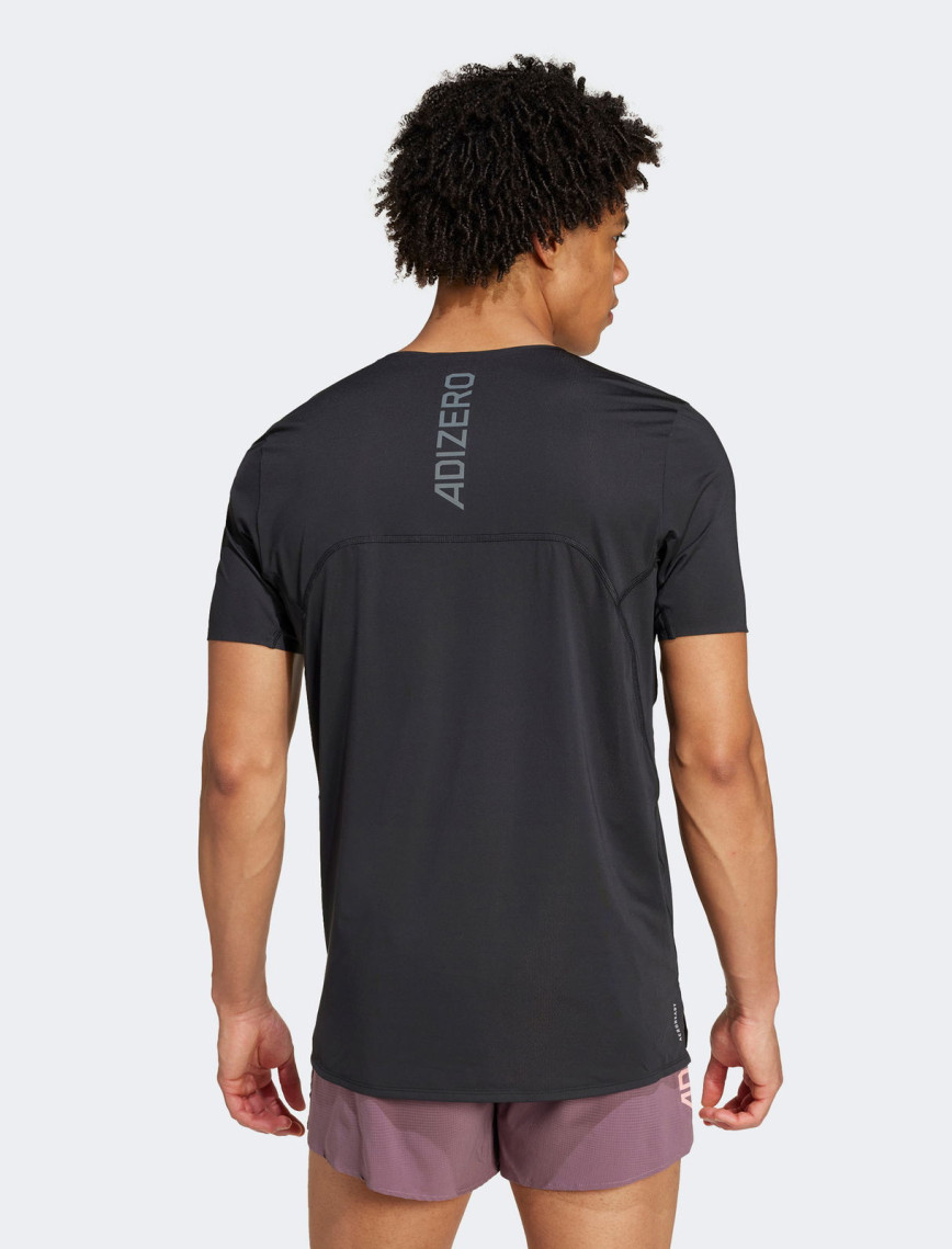 adidas Adizero Erkek Siyah Koşu T-Shirt adidas Adizero Erkek Siyah Koşu T-Shirt
