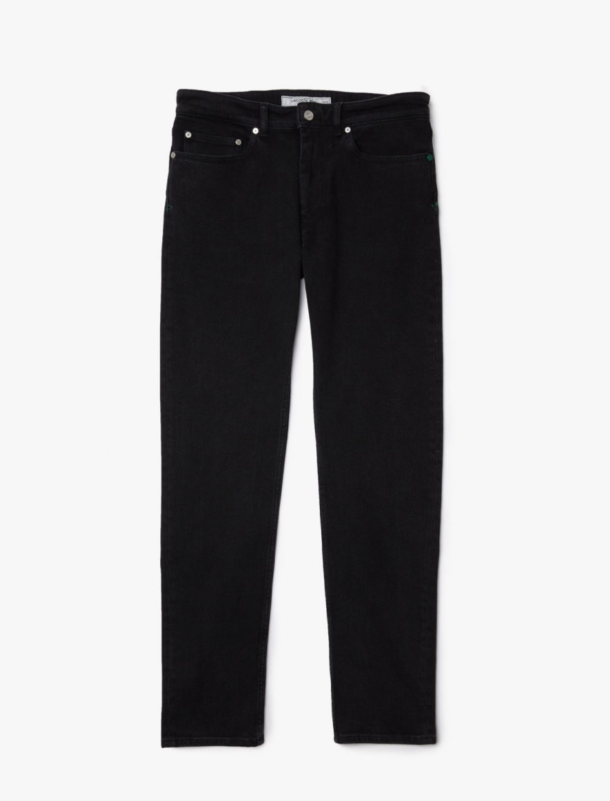 Lacoste Erkek Slim Fit Siyah Jean Pantolon