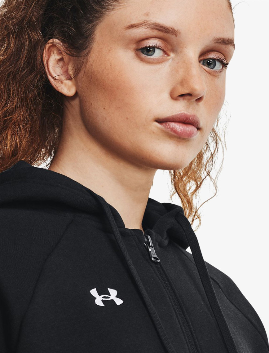 Under Armour Rival Fleece Tam Boy Fermuarlı Kadın Siyah Kapüşonlu Üst Under Armour Rival Fleece Tam Boy Fermuarlı Kadın Siyah Kapüşonlu Üst