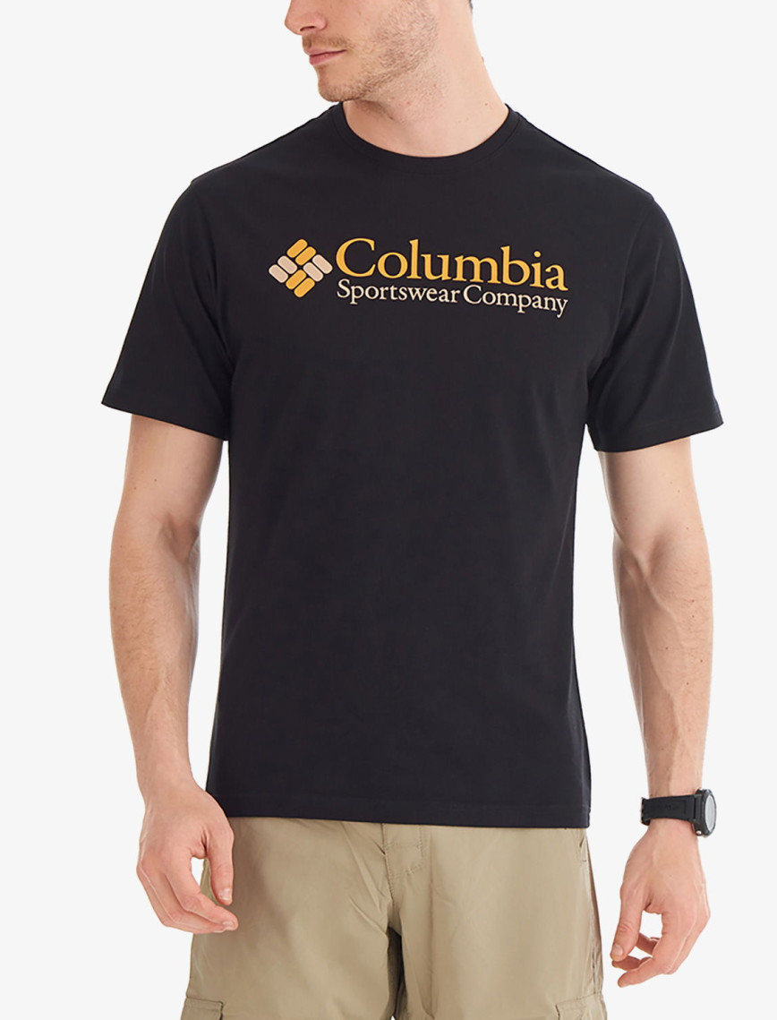 Columbia Retro Logo Erkek Siyah Günlük T-Shirt Columbia Retro Logo Erkek Siyah Günlük T-Shirt