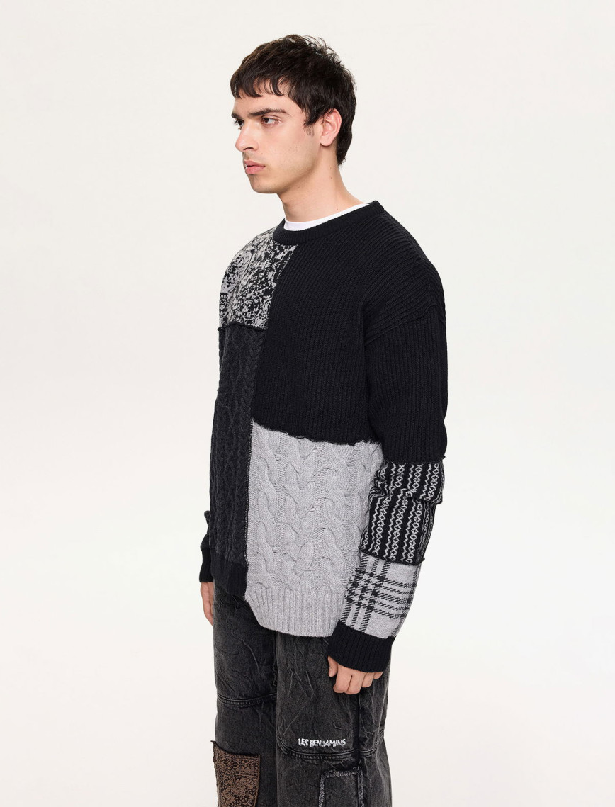 Les Benjamins 100 Erkek Siyah Kazak Les Benjamins 100 Erkek Siyah Kazak