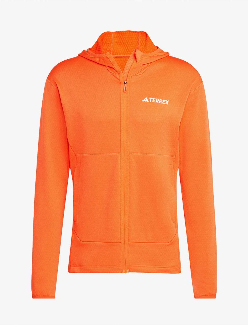 adidas Terrex Light Fleece Full Zip Kapüşonlu Erkek Turuncu Günlük Sweatshirt adidas Terrex Light Fleece Full Zip Kapüşonlu Erkek Turuncu Günlük Sweatshirt