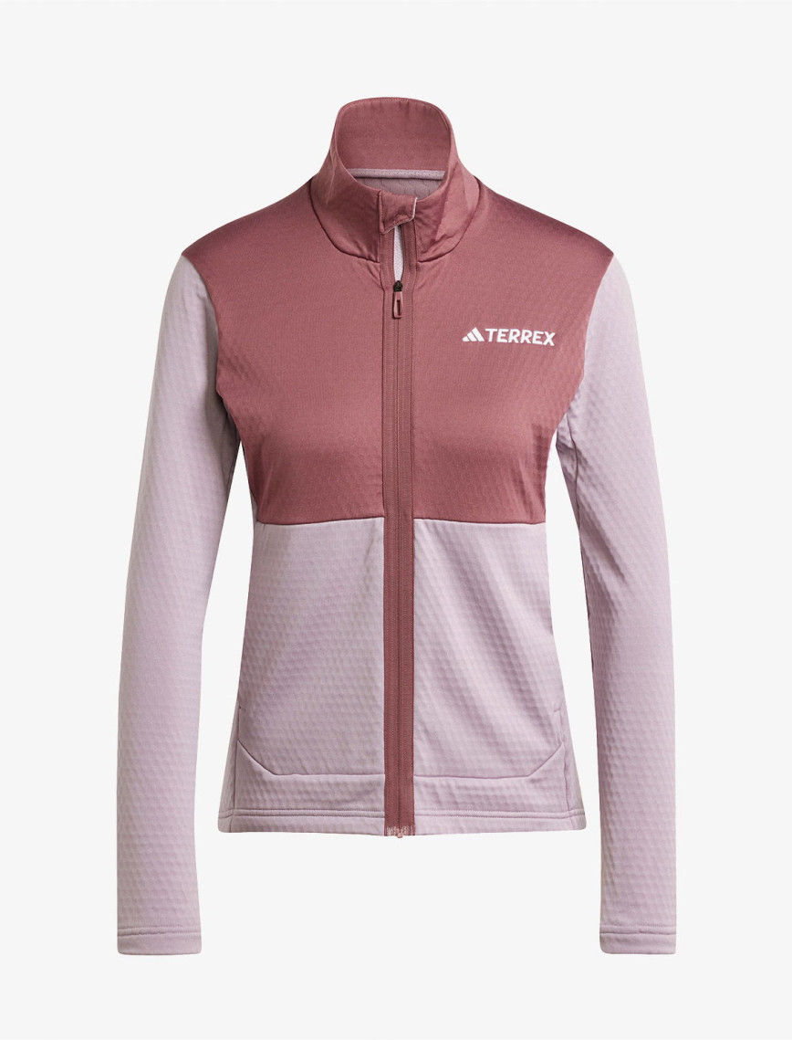 adidas Terrex Multi Light Fleece Full Zip Kadın Mor Antrenman Üstü adidas Terrex Multi Light Fleece Full Zip Kadın Mor Antrenman Üstü