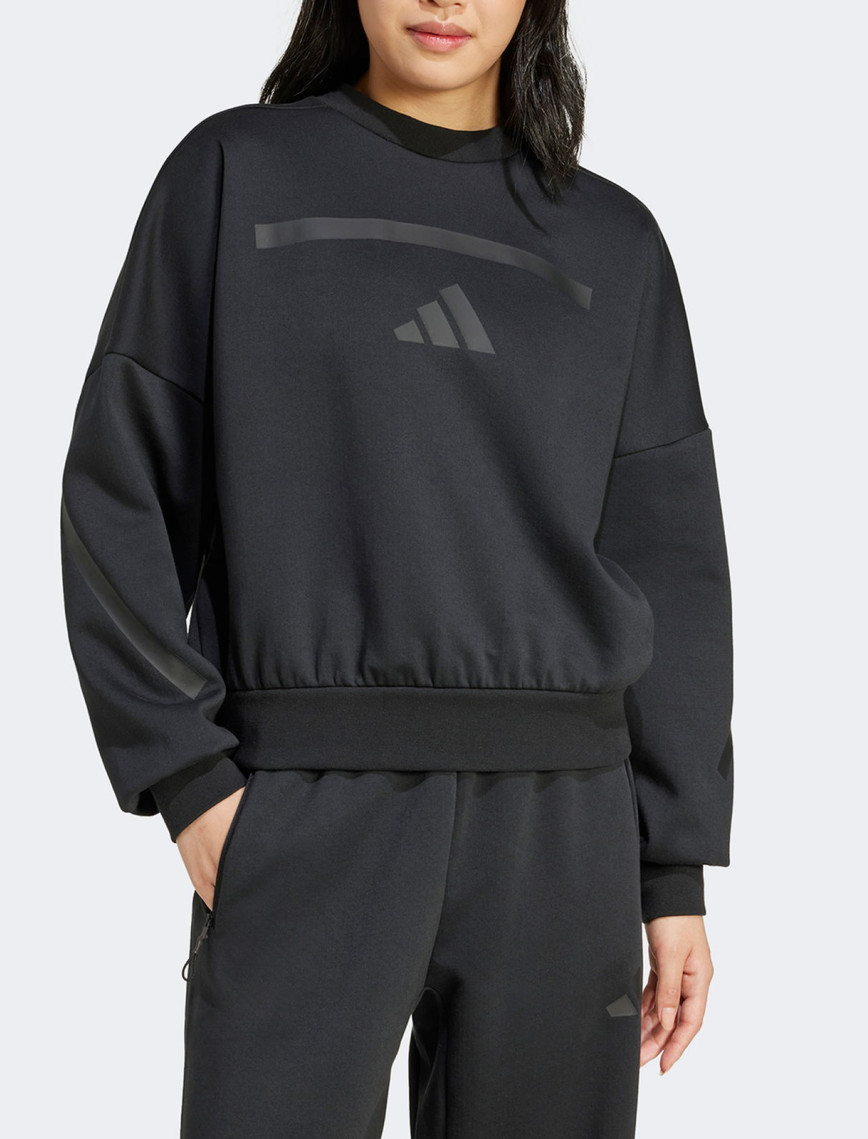 adidas Z.N.E. Kadın Siyah Günlük Sweatshirt