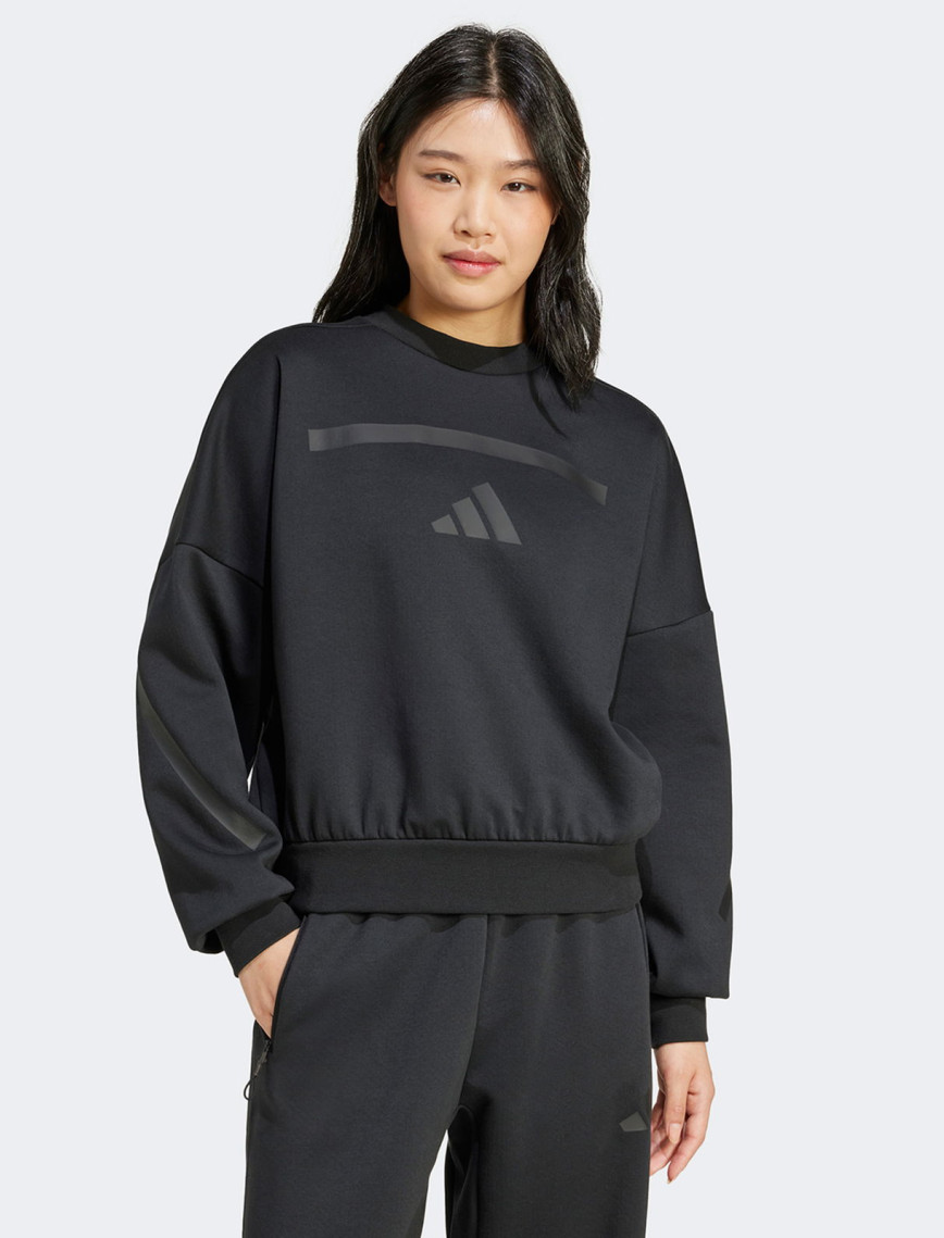 adidas Z.N.E. Kadın Siyah Günlük Sweatshirt