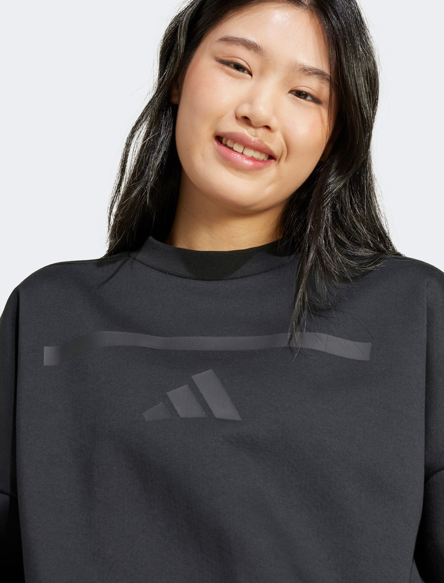 adidas Z.N.E. Kadın Siyah Günlük Sweatshirt
